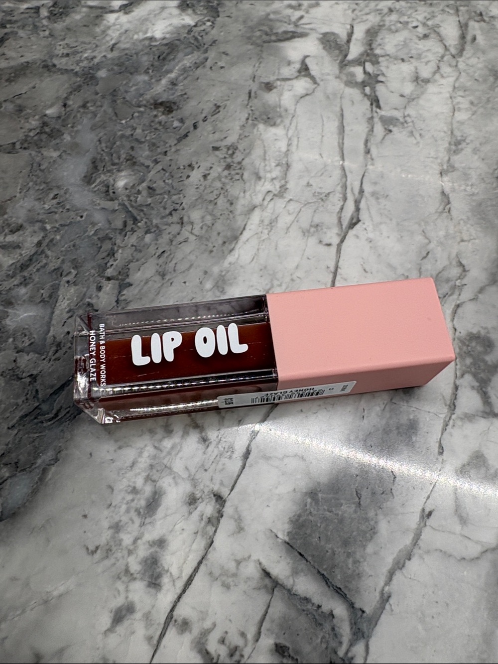 Lip Oil Gloss - Pink Cap with Red Oil